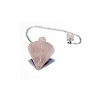 Péndulo Cónico de Cuarzo Rosa