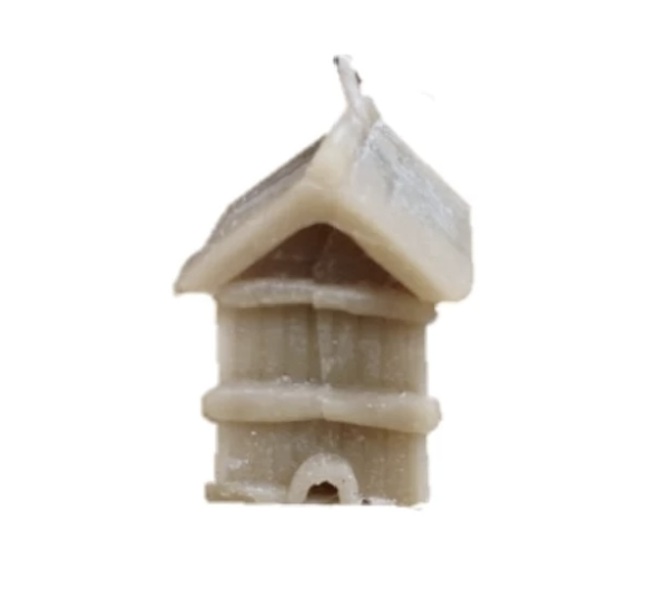 Vela Mini Casa Natural