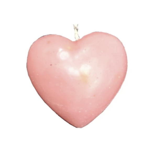 VELA CORAZON ROSA Vela Jabón Corazón Rosa