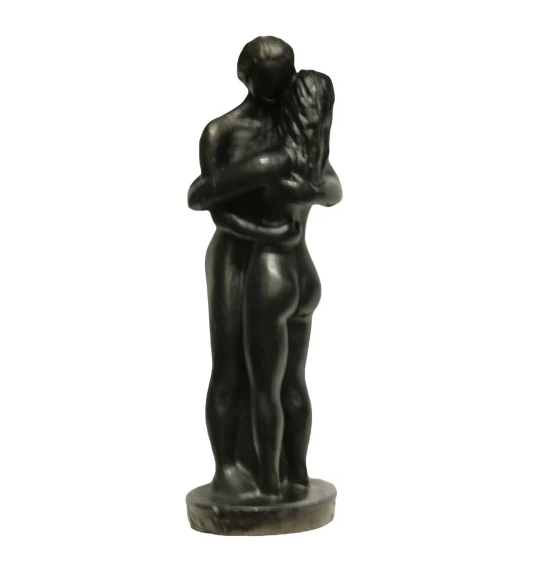 VELA PAREJA ENTRELAZADA NEGRA Vela Pareja Entrelazada Negra 20 cm