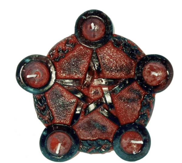 VELA PENTAGRAMA Vela Plato Pentagrama