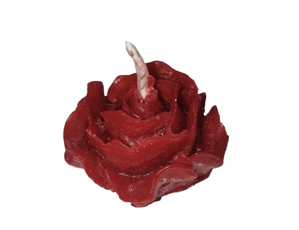 Vela Jabón Rosa Roja Mini