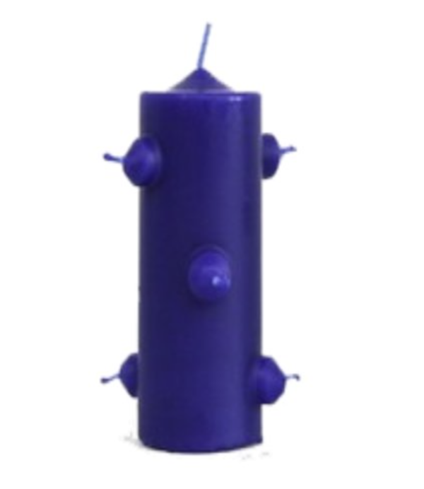 Velón 7 Mechas Azul