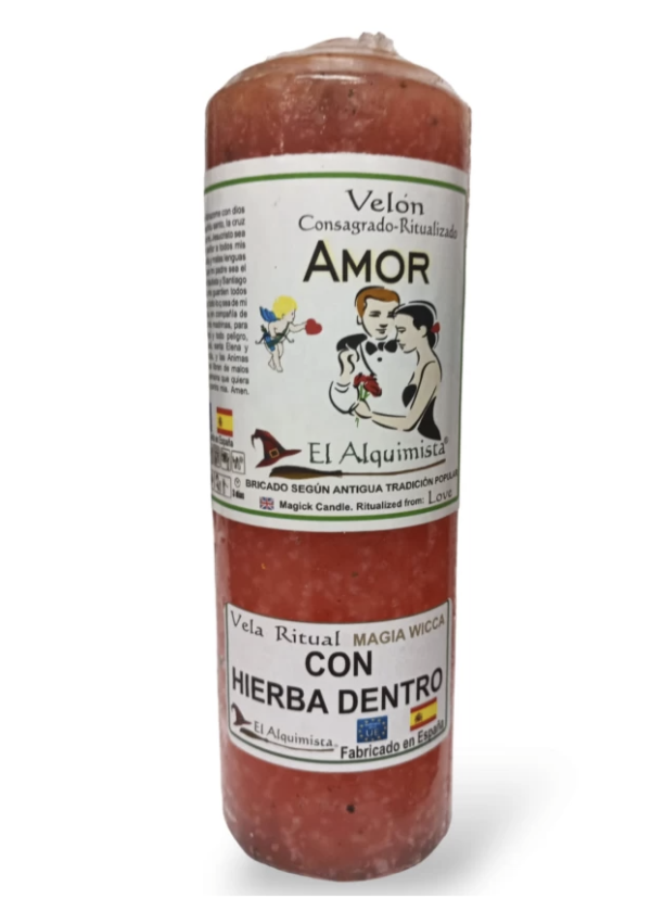 VELON AMOR HIERBAS Velón Amor