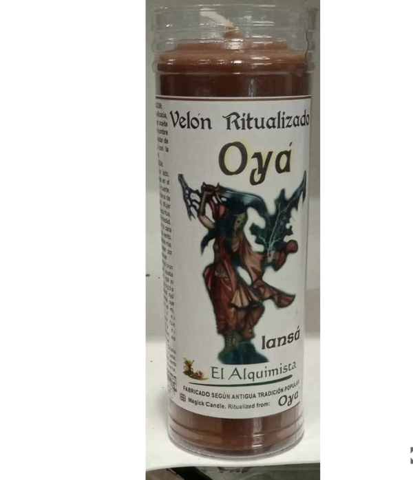 Velón Oyá con Protector Plástico