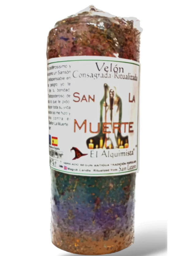 Velón 7 Colores de San La Muerte