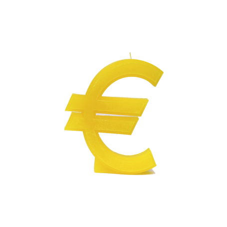mano-poderosa-amarilla Figura de Euro en Cera Tamaño Grande