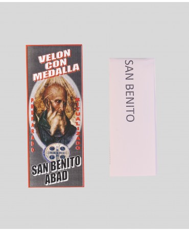 Velón Medalla San Benito Abad