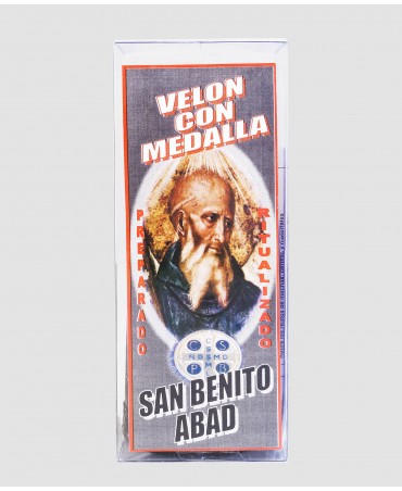 Velón Medalla San Benito Abad